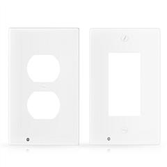 US Wall Outlet Cover Wall Plate with 3-LED Dusk To Down Sensor Night Lights for Hallway Bedroom Bathroom