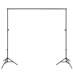 6.5 x 10ft Photo Video Studio Backdrop Background Stand Adjustable Heavy Duty Photography Backdrop Support Stand Set with Carrying Bag Clamps