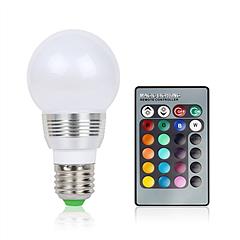 16 Colors Change LED Bulbs E27 3W RGB Dimmable Mood Lighting Lamp IR Remote Control
