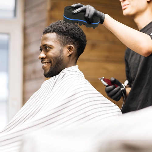 Double Sided Barber Sponge Hair Brush Comb Dreads Locking Twists Coil Afro Curl Wave Braids