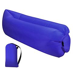 Inflatable Lounger Air Sofa Lazy Bed Sofa w/ Portable Organizing Bag Water-Resistant Anti-Leaking for Backyard Lakeside Beach Traveling Camping Picnic