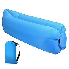 Inflatable Lounger Air Sofa Lazy Bed Sofa w/ Portable Organizing Bag Water-Resistant Anti-Leaking for Backyard Lakeside Beach Traveling Camping Picnic