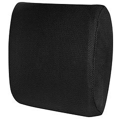 Lumbar Support Pillow Memory Foam Back Cushion with 3D Mesh Cover for Car Office Chair
