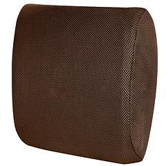 Lumbar Support Pillow Memory Foam Back Cushion with 3D Mesh Cover for Car Office Chair