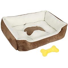 Pet Dog Bed Soft Warm Fleece Puppy Cat Bed Dog Cozy Nest Sofa Bed Cushion Mat For S/M Dog