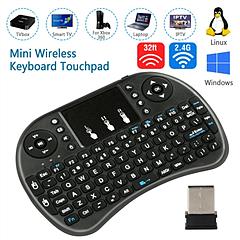 2.4G Mini Wireless Keyboard Touchpad QWERTY Keyboard Rechargeable for TV Box PC
