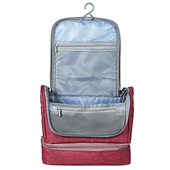 Travel Toiletry Bag Cosmetics Organizer Bag Hanging Wash Bag Waterproof Case w/ Handstrap
