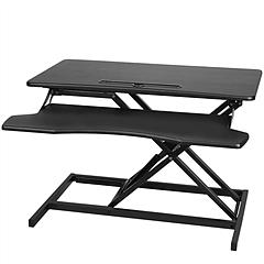 Height Adjustable Standing Desk Converter Workstation Sit Stand Dual Monitor Laptop Desk Riser Tabletop