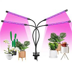 Grow Lights for Indoor Plants, iMounTEK 80W 80 LEDs Plant Lights with Red Blue Full Spectrum 10 Dimmable Level 360°Adjustable Gooseneck 3/6/12H Timer 