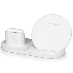 Wireless Charger 10W Fast Charging Station For iPhone Apple iWatch Series 5/4/3/2/1 AirPods Fit For iPhone 11/11Pro/XS/XR/MAX/X/8 Plus/8 Samsung Galax