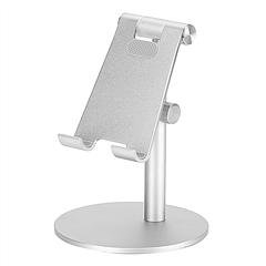 Cell Phone Stand Universal Tablets Phones Stand Holder Height Angle Adjustable Desktop Phone Stand No-Slip Aluminum Alloy Thick Case Friendly Phone Ho