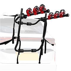 Car Bicycle Stand Rack 132LBS Load Hitch 3-Bike Auto Rear Carrier Mount Fit For Sedans Hatchback Car SUV