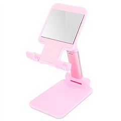 Foldable Desktop Phone Stand Angle Height Adjustable Tablet Holder Cradle Dock w/ Mirror Fit For 4-12.9in Device
