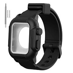Compatible Case for Apple Watch Series 4/5 (40mm) IP 68 Waterproof Shockproof Drop-proof Full Body Protective Case Cover with Built-in Screen Protecto