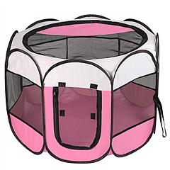 Portable Foldable Pet Tent Exercise Pen Kennel Removable Zipper Top and Bottom Water Resistant Indoor Outdoor Use For Dogs Cats Other Pets