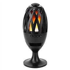 LED Flame Speakers Torch Wireless Speaker Waterproof Stereo Bass Speaker Outdoor Light-Up Speaker Atmosphere LED Flickers Night Light Patio Stake Ligh