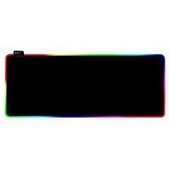 Large LED Gaming Mouse Pad RGB Computer Keyboard Mouse Mat w/ 10 Light Modes Non-Slip Rubber Base for Game Office