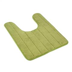 U Shaped Bathroom Rugs Contour Non-slip Toilet Mat Absorbent Cozy Velvet Floor Mat 23.62 x 19.69in