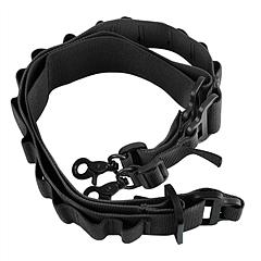 Tactical Shotgun Sling 2 Point Gun Sling Adjustable Shoulder Strap Rifle Shotgun Belts w/ 15-Shell Holders