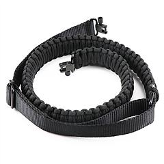 Tactical Paracord Sling Adjustable Paracord Strap Gun Belt Rifle Gun Sling w/ Dual Point 360 Degree Swivel Rotating Latches