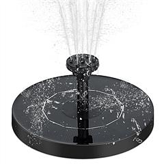 Solar Powered Fountain Pump Floating Bird Bath Pond Pump w/ 6 Nozzles For Aquarium Garden Backyard Pond Pool Outdoor