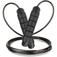 3M/9.84FT Jump Rope Length Adjustable Skip Ropes w/ Steel Rope Two Iron Blocks Anti-Skip Foam Handle Grip For Crossfit Workout Gym Aerobic Exercise Bo