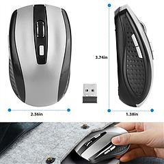 2.4G Wireless Gaming Mouse Optical Mice w/ Receiver 3 Adjustable DPI 6 Buttons For PC Laptop Computer Macbook