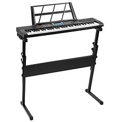 61 Keys Digital Music Electronic Keyboard Electric Musical Piano Instrument Kids Learning Keyboard w/ Stand Microphone For Beginners