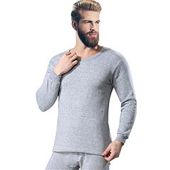 Men Thermal Underwear Set Winter Top Bottom Long Johns Pants Long Sleeve Soft Fleece Underwear Kit