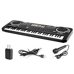 61 Keys Digital Music Electronic Keyboard Electric Piano Musical Instrument Kids Learning Keyboard w/ Microphone For Beginners Kids Girls Boys Adults