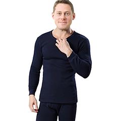 Men Thermal Underwear Set Winter Top Bottom Long Johns Pants Long Sleeve Soft Fleece Underwear Kit