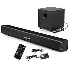 Wireless Soundbar with Subwoofer 2.1CH Audio Speaker For TV Aux USB Reading Soundbar Subwoofer Surround Sound Speaker System Home Theater