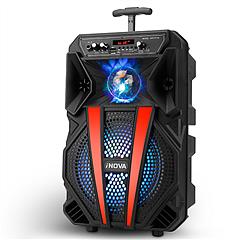 8” Wireless Party Speaker Subwoofer Bass Portable TWS Party Speaker w/ Microphone Support FM Radio Remote Control MMC Car Slot LED Colorful Lights
