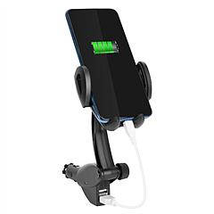 360° Rotation Car Phone Mount 3.1A Dual USB Cigarette Lighter Phone Holder Universal