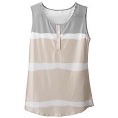 Women Tie-dye Sleeveless Tank Tops Summer Loose T Shirts Tops Button Down Shirts Vest Blouse Plus Size