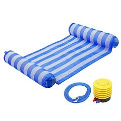 Swimming Pool Float Hammock Inflatable Water Hammock Rolling Floating Lounge Chair Drifter w/220LBS Load
