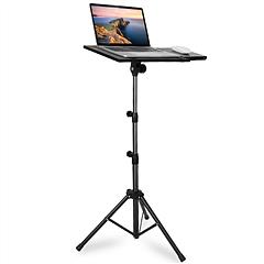 Projector Tripod Stand Folding Laptop Stand w/ Height Tilt Adjustment Portable DJ Equipment Holder Mount Elevator For Stage Studio Home Office