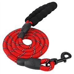 5FT Dog Leash Dog Training Walking Lead w/ Foam Handle Highly Reflective Treads Strong Nylon Dog Rope For Small Medium Dogs