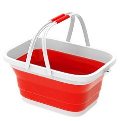 Collapsible Fruit Basket 10L Vegetable Sink Storage Basin Tub Space Saving Ice Beverage Storage Bucket For Camping Picnic BBQ