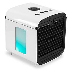 Mini Air Conditioner Cooling Fan Portable 7-Color Change Air Humidifier Purifier Sterilizer USB Desktop Office Personal Cooler W/ 3 Speed Adjustment