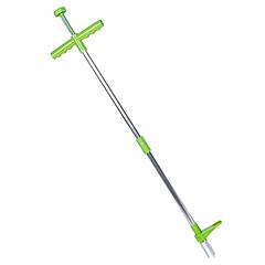 Weed Puller Twister Stand Up Root Removal Hand Tool 3 Claws Aluminum Grass Manual Remover 38.98in Long Handle w/ Foot Pedal