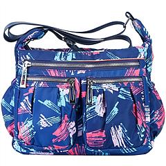 Women Crossbody Bags Lady Multi-Pocket Shoulder Bag Nylon Purse Tote Bags For Women Shopping Traveling Lounging