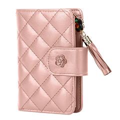 Women Wallet PU Leather Lady Clutch Case Credit Card Holder ID Card Window Coin Purse w/ Tassel For Girls