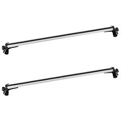 47.24in Universal Top Roof Rack Cross Bar Cargo Carrier Aluminum Crossbar Rack w/ 165LBS Capacity Fit for Most Vehicle Wagon Car Without Roof Side Rai
