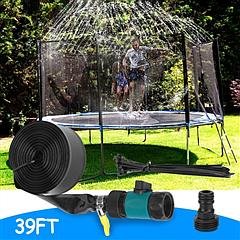 Kids Trampoline Sprinkler Outdoor Water Park Sprinkler for Kids Outdoor Water Game Toys for Backyard Boys Girls Summer Fun (39ft)