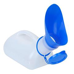 Unisex Potty Urinal Bottle 1000ML/33.8OZ Adult Emergency Urinal Device Portable Male Female Toilet w/ Lid Funnel For Car Camping Travel Hospital Outdo