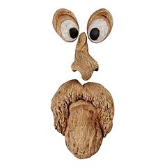 Resin Old Man Tree Hugger Bark Ghost Face Decoration Funny Tree Face Décor For Outdoor Yard Easter