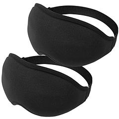 Sleep Eye Mask 3D Contoured Cup Light Blockout Sleeping Mask Eye Shade Cover Concave Molded Night Sleep Blindfold Mask w/ Adjustable Elastic Strap For