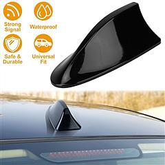 Car Shark Fin Antenna Cover Waterproof Signal Car Antenna Replacement w/ Adhesive Tape Base Fits for Universal Auto Cars Ford Van Truck Jeep SUV
