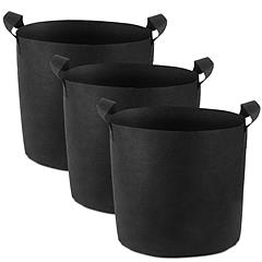 3 Pack Plant Grow Bags Potato Vegetable Planter Bags Breathable Planting Fabric Pots 7Gallons
